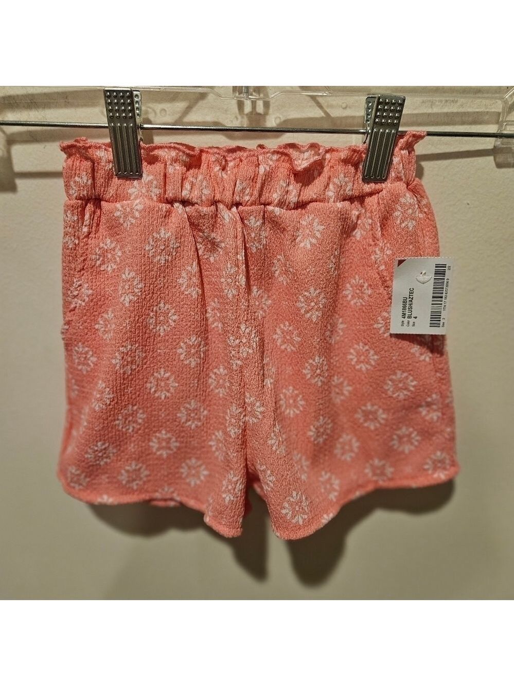 BTWEEN NWT GIRL'S PINK & WHITE FLORAL SHORT & TOP SET SIZE 4 - Picture 8 of 11